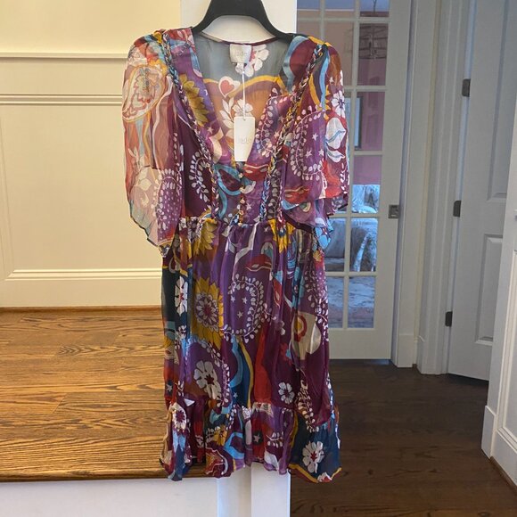 NWT Johnny Was Margareta Mini Dress Size Large Color Tavie Retail $365 - Picture 7 of 16